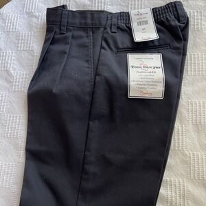 Tom Sawyer Elderware Pleated Size 29 Husky Navy  Pants School Uniform NWT